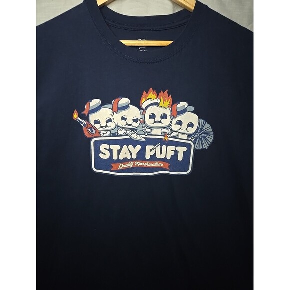POP! Stay Puft Marshamallows Ghostbusters Graphic T-Shirt Blue XL - Picture 4 of 7